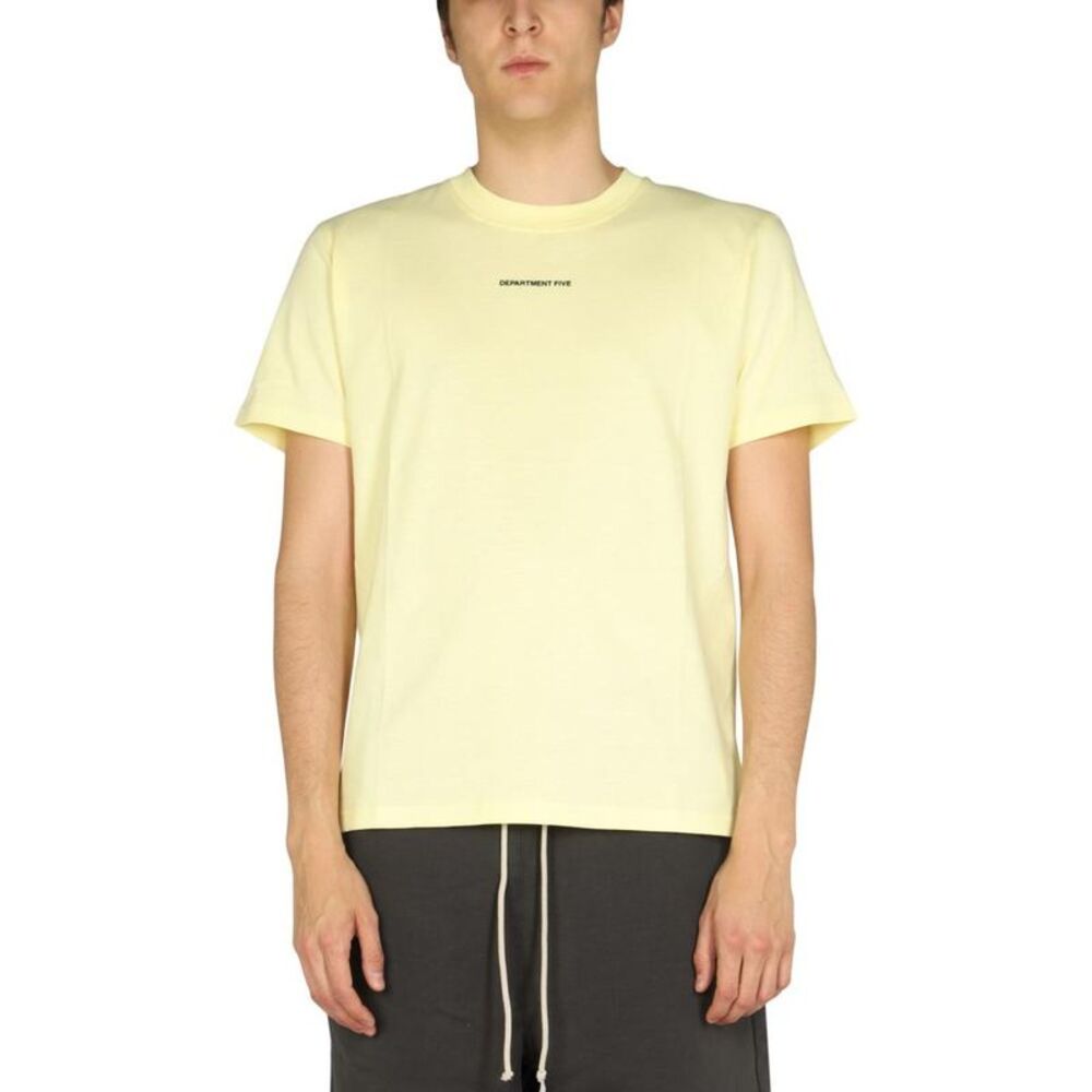 DEPARTMENT FIVE Men's Logo T-Shirt Men YELLOW T-Shirts